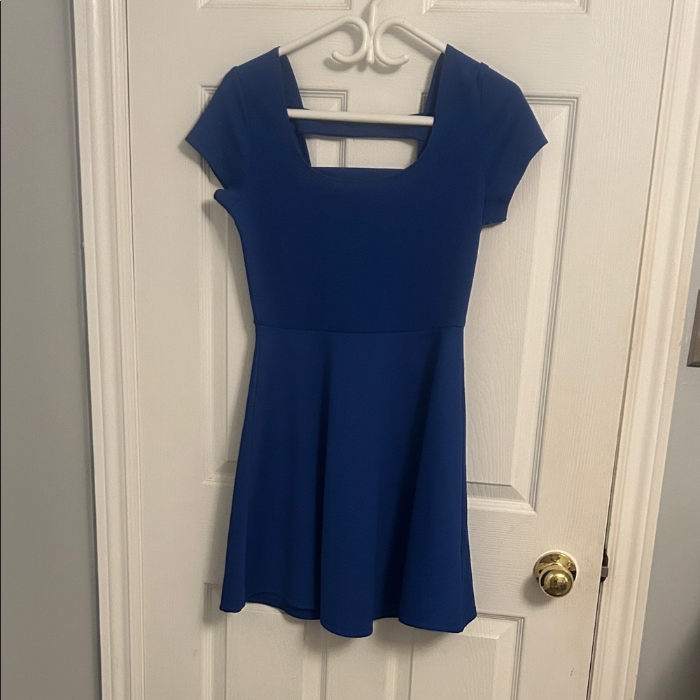 Elegant Blue Mini Dress